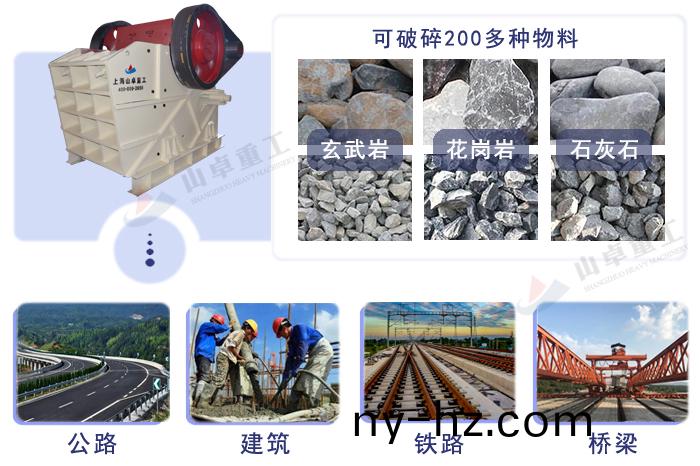 歐版顎式破碎機應用範圍